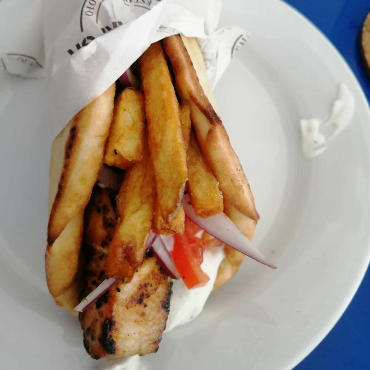 Souvlaki de pollo