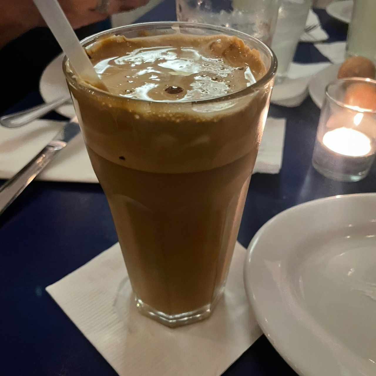Cafe frio griego *muy fuerte para mi gusto*