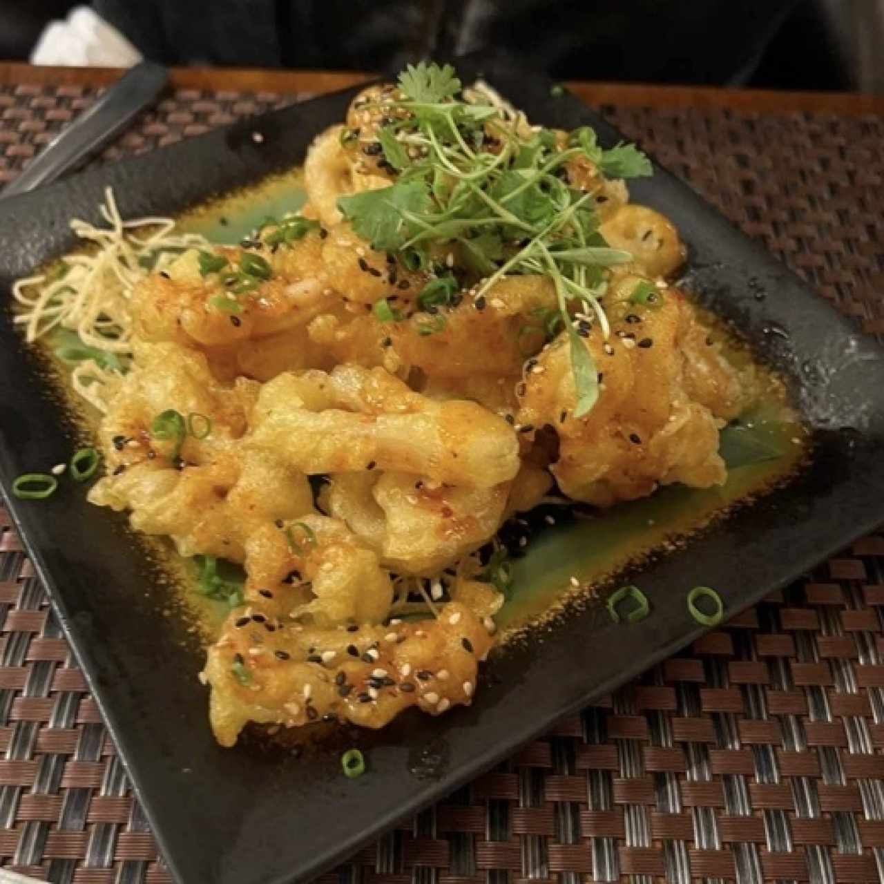 Calamar y tempura