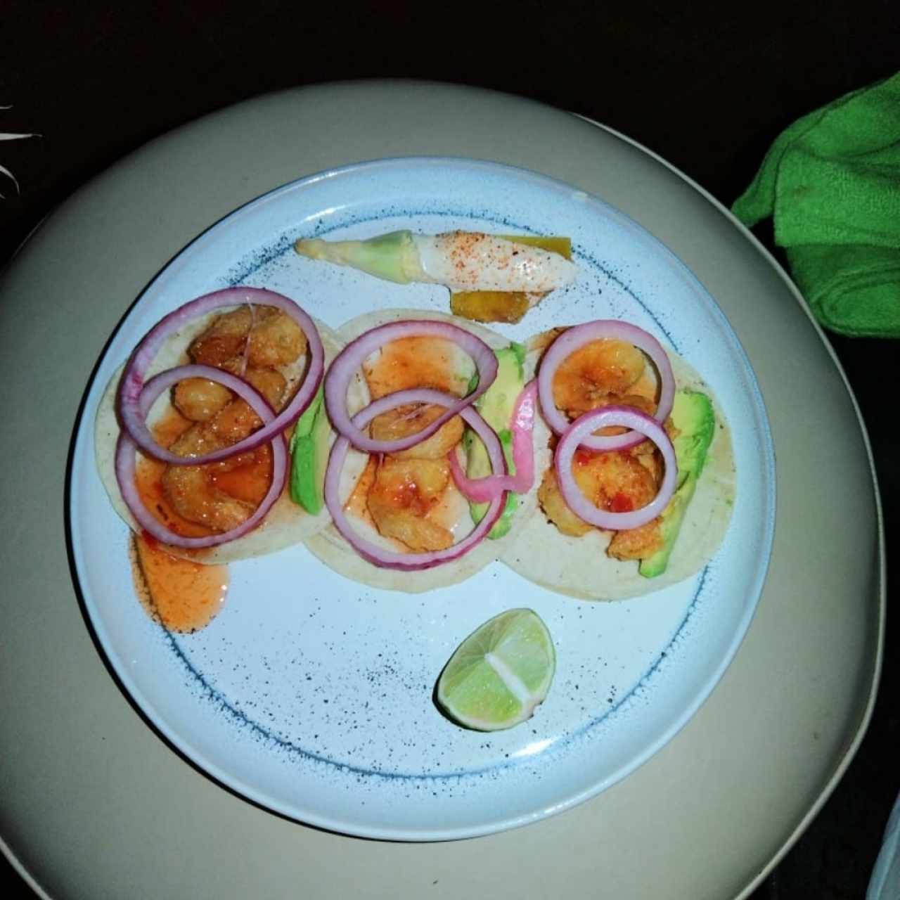 Tacos de camarones 