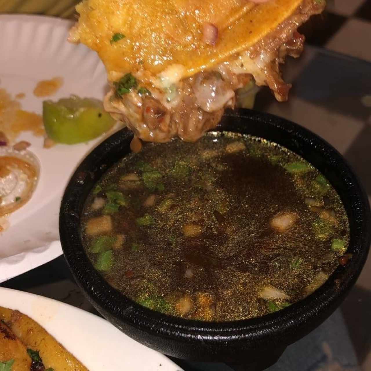 consome para los tacos