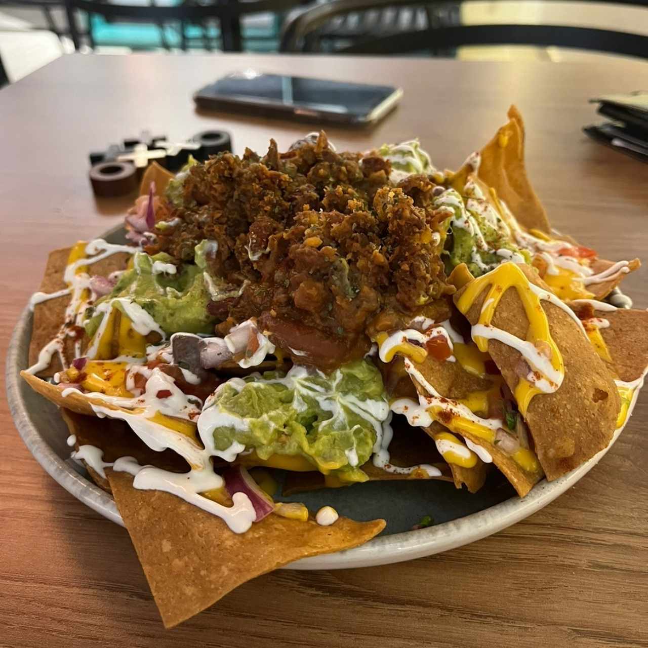 Nachos con chili