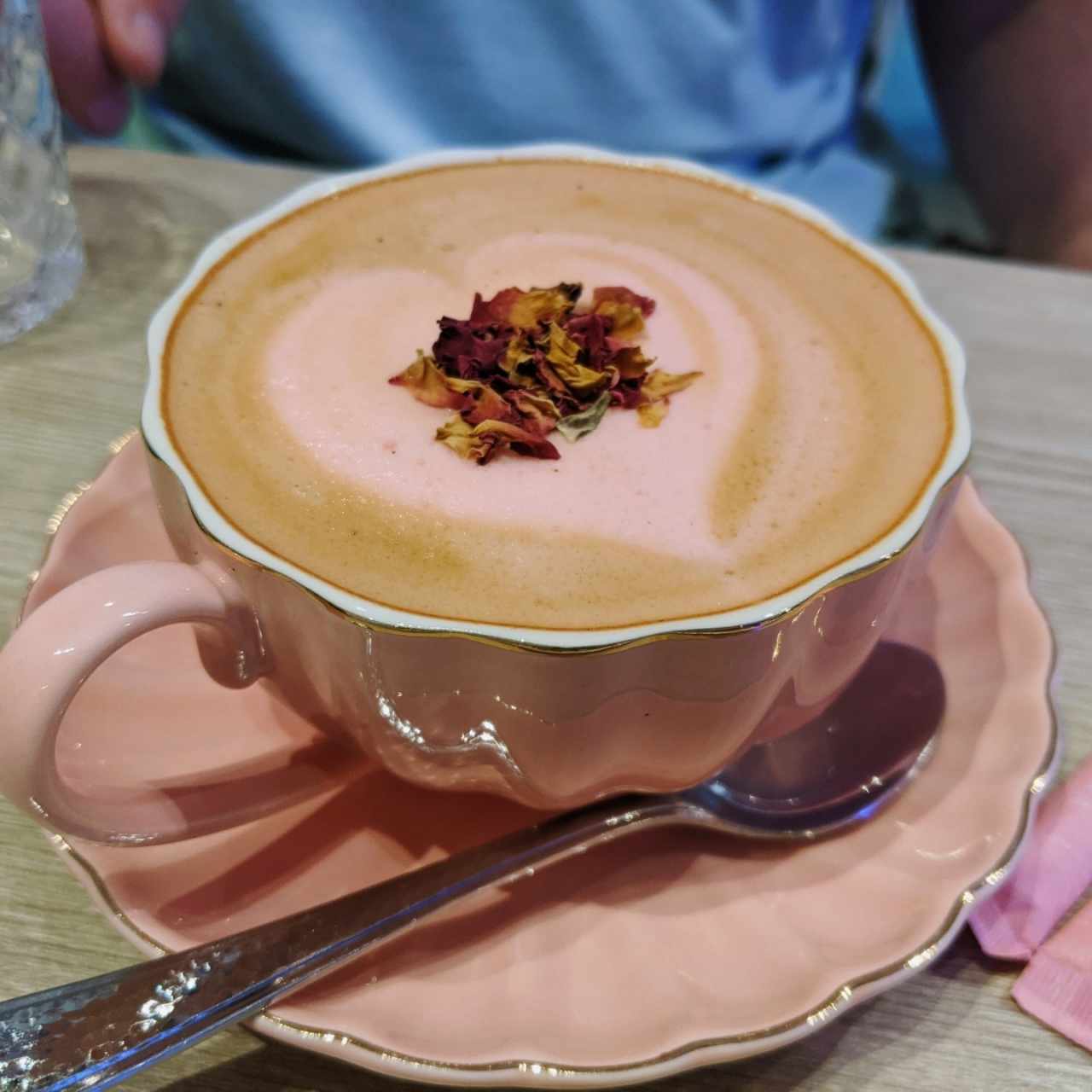 Café lavanda rosa