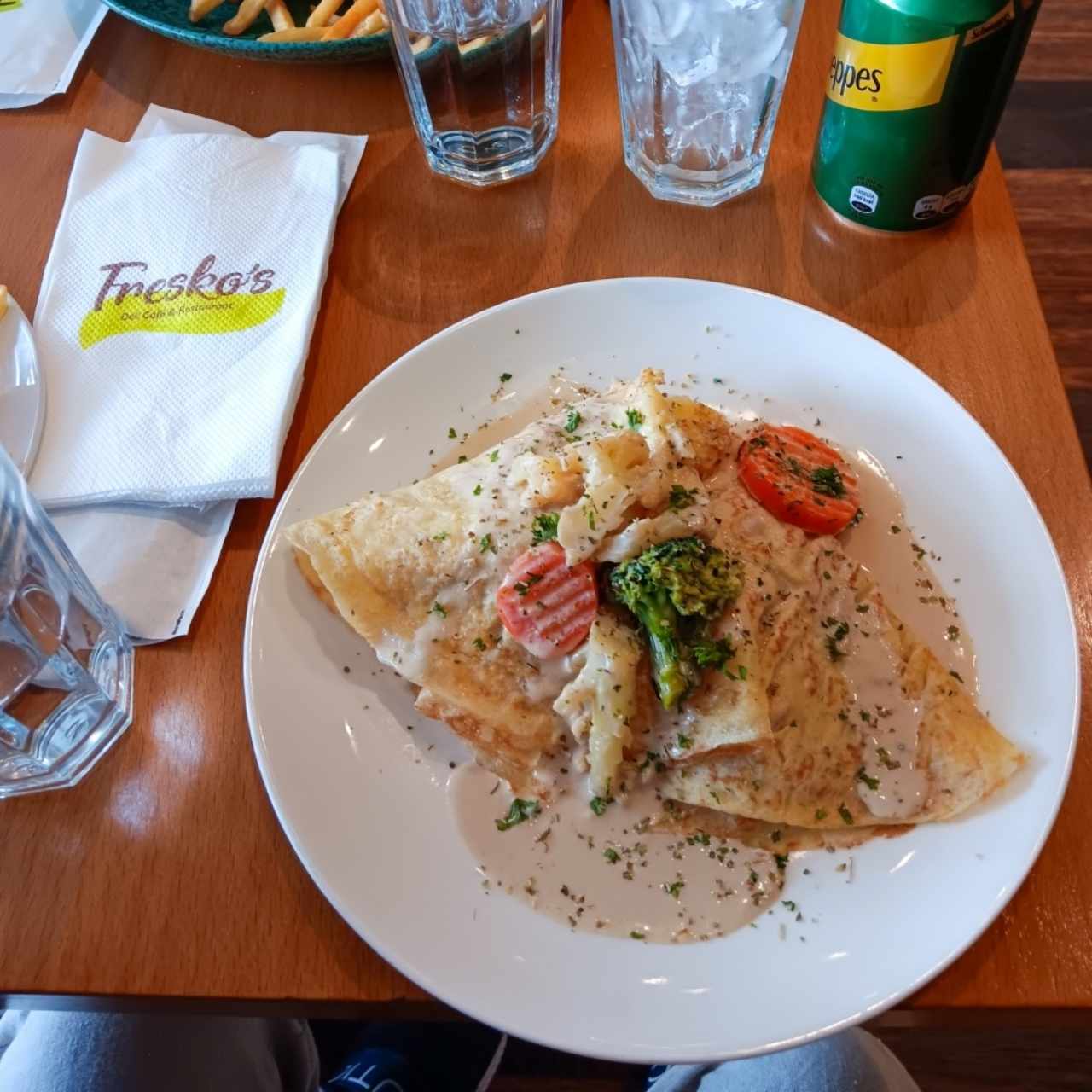 Crepe salada para almuerzo