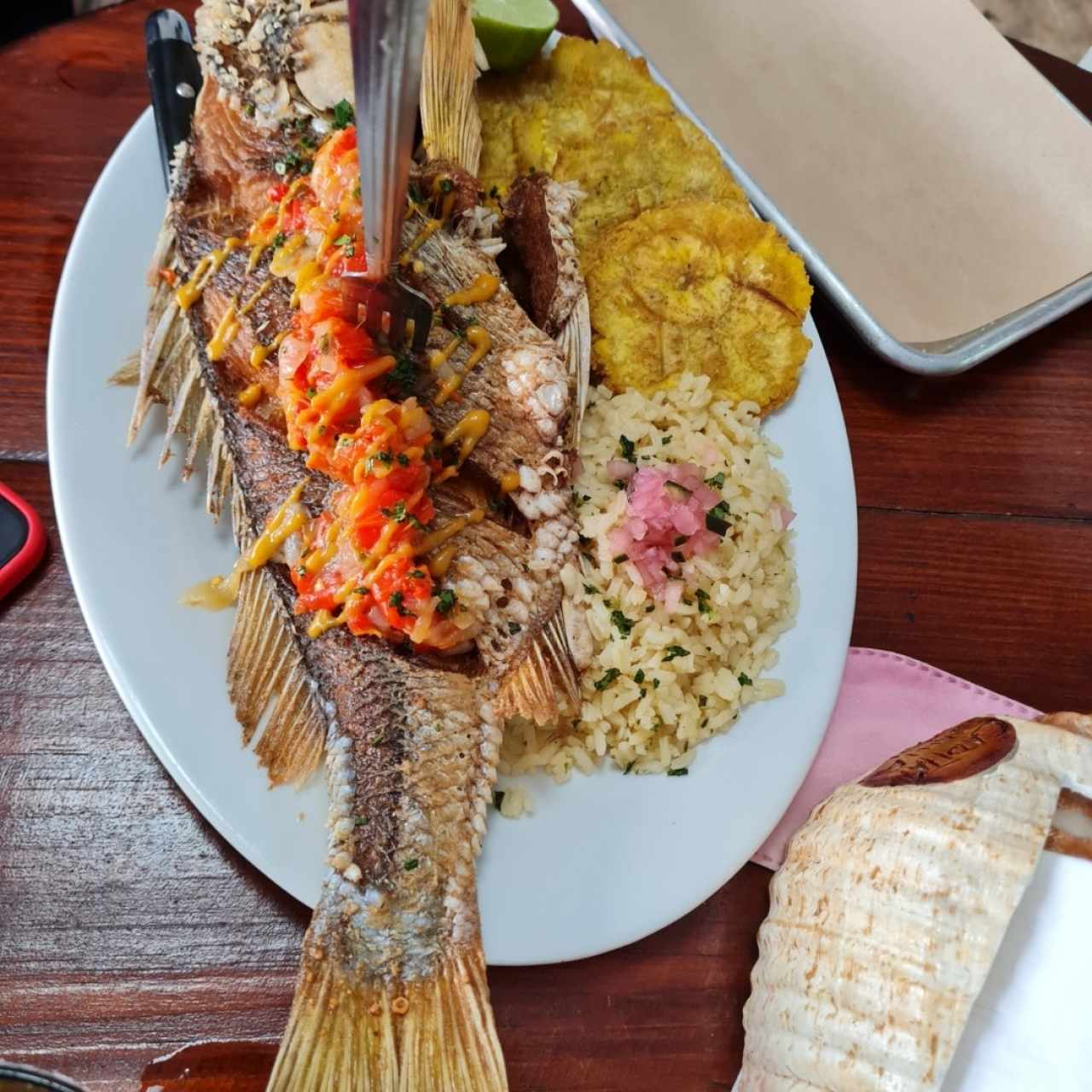 el arrocito con coco fue un especial de ese día 