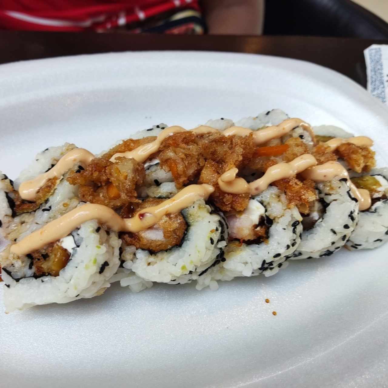 Open sushi shrimp