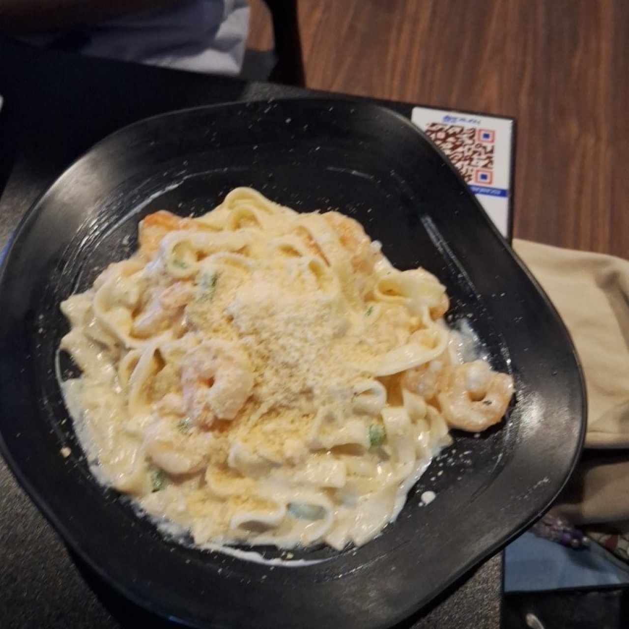 Pasta con Camarones