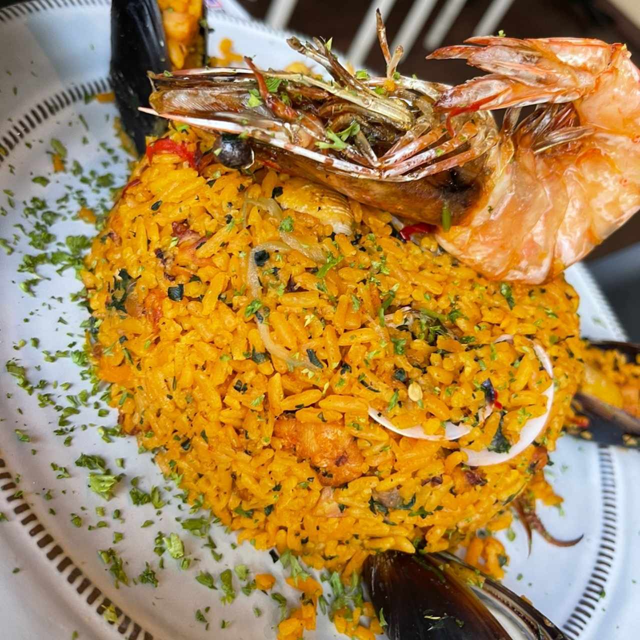 👎🏻 (regular) arroz con mariscos 