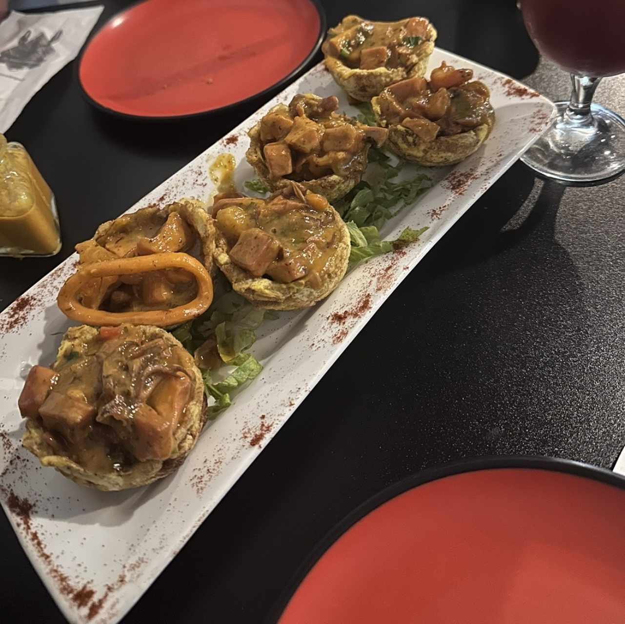 Patacones rellenos mixtos 