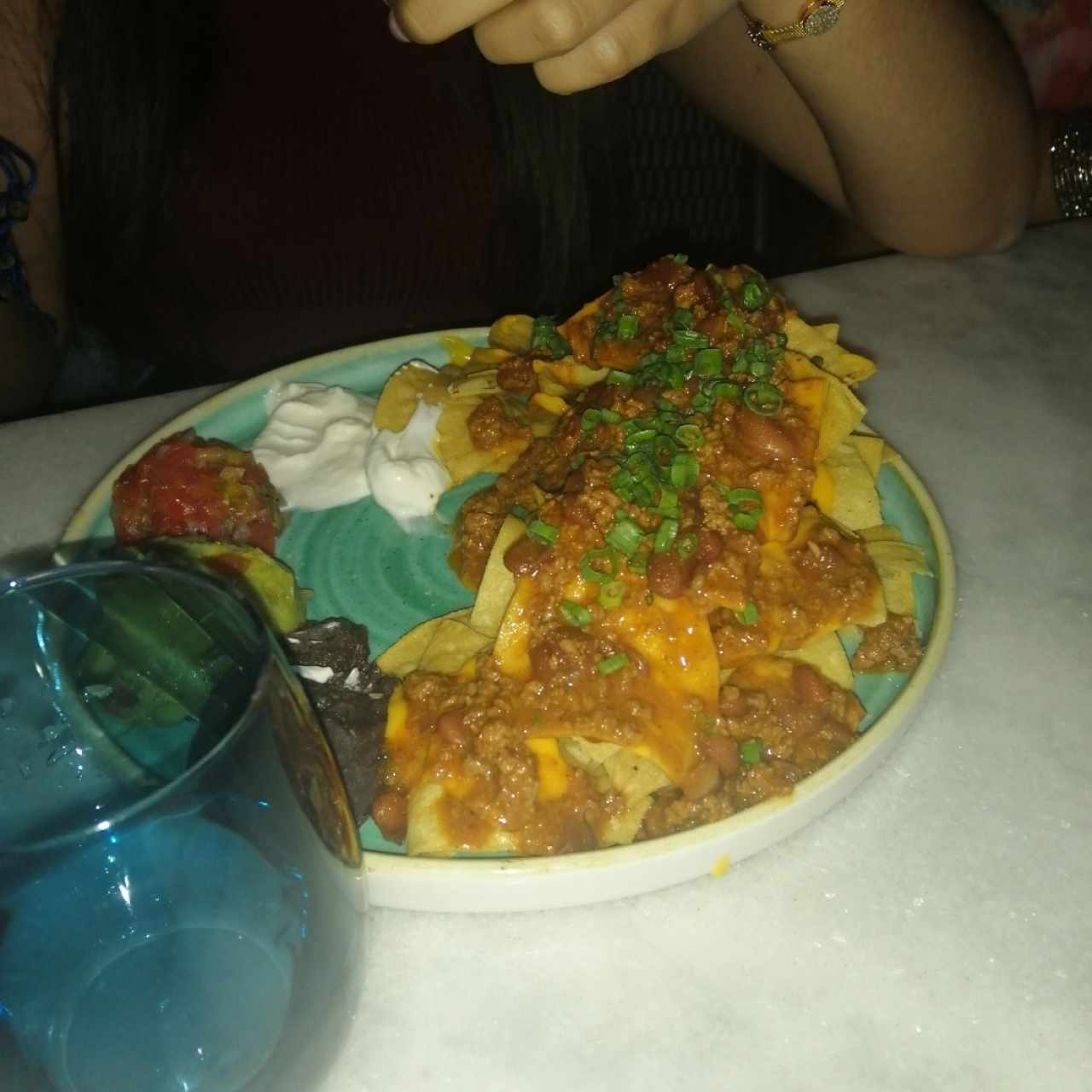 Nachos con carne 