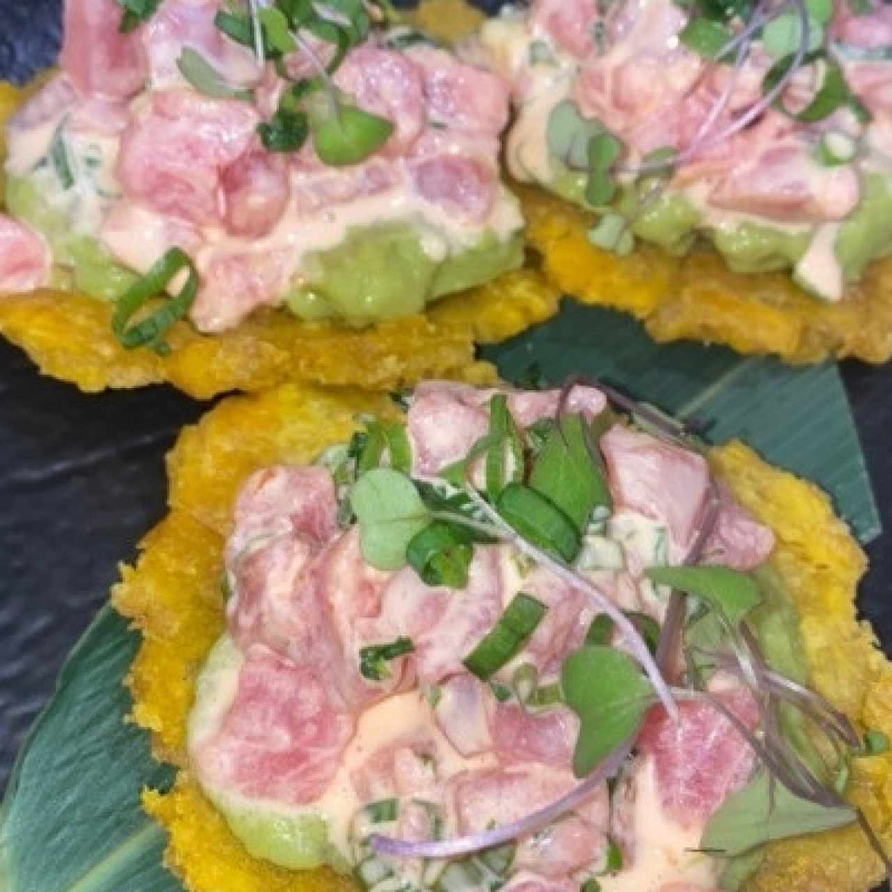 tostones de atun