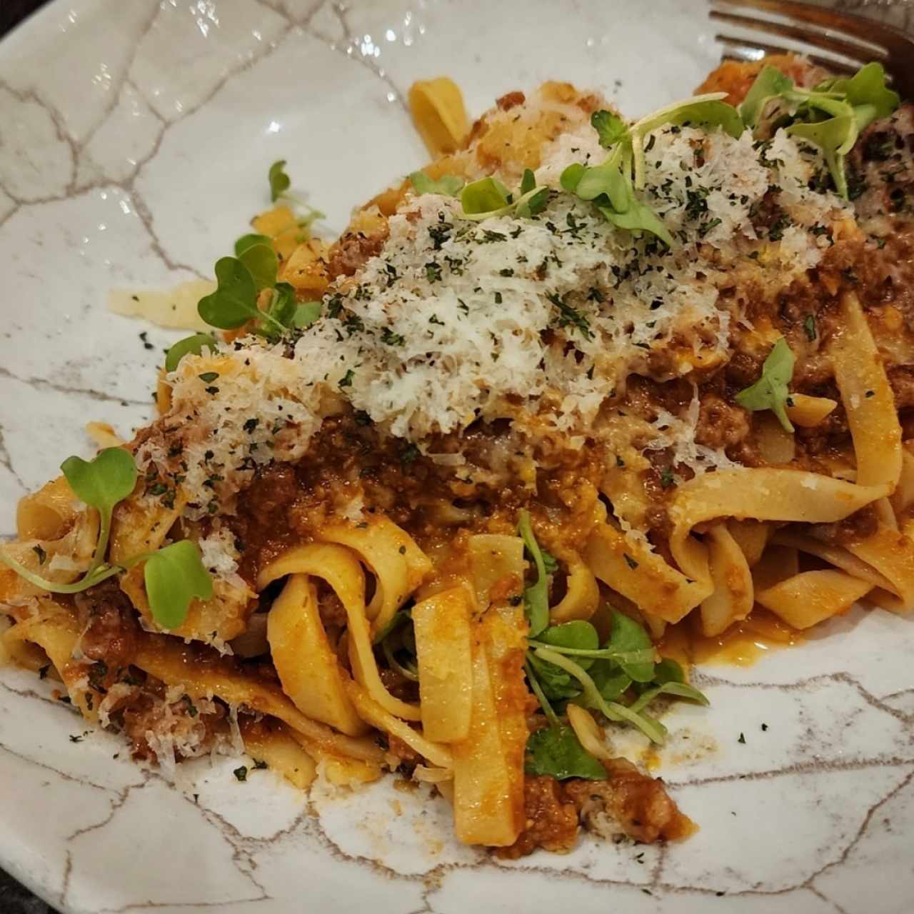 Tagliatelle al ragú della nonna