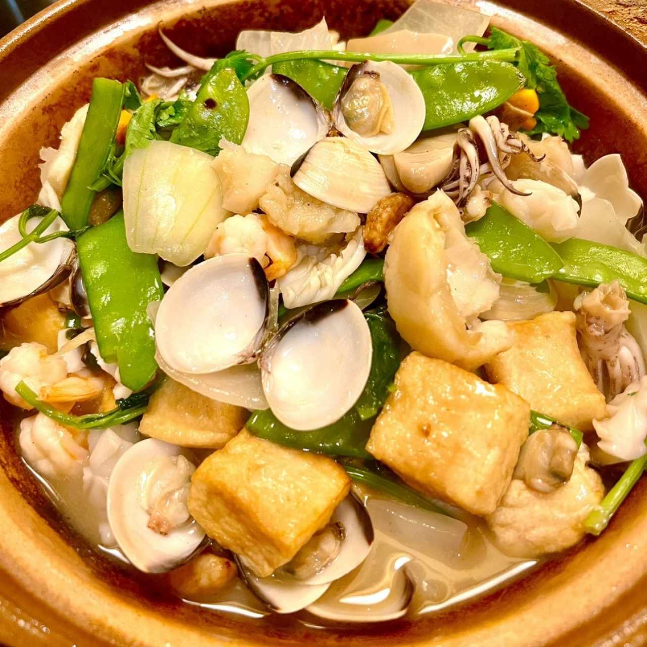 Cacerola de Mariscos con Tofu
