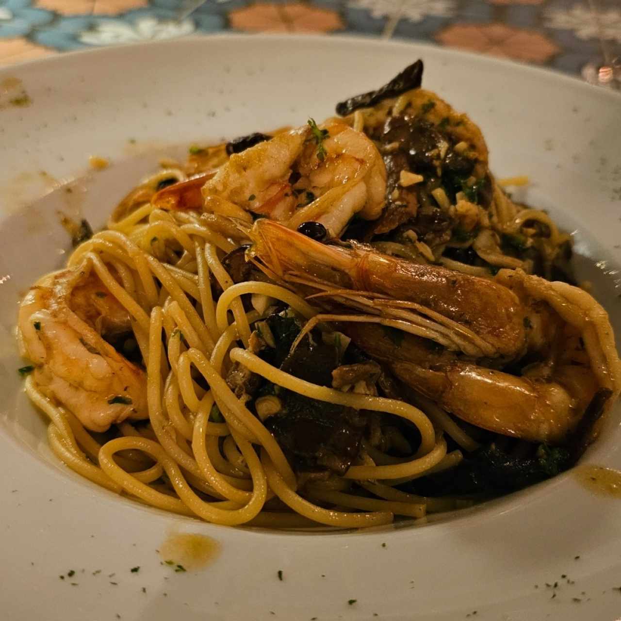 Pastas - Gamberoni Al Funghi