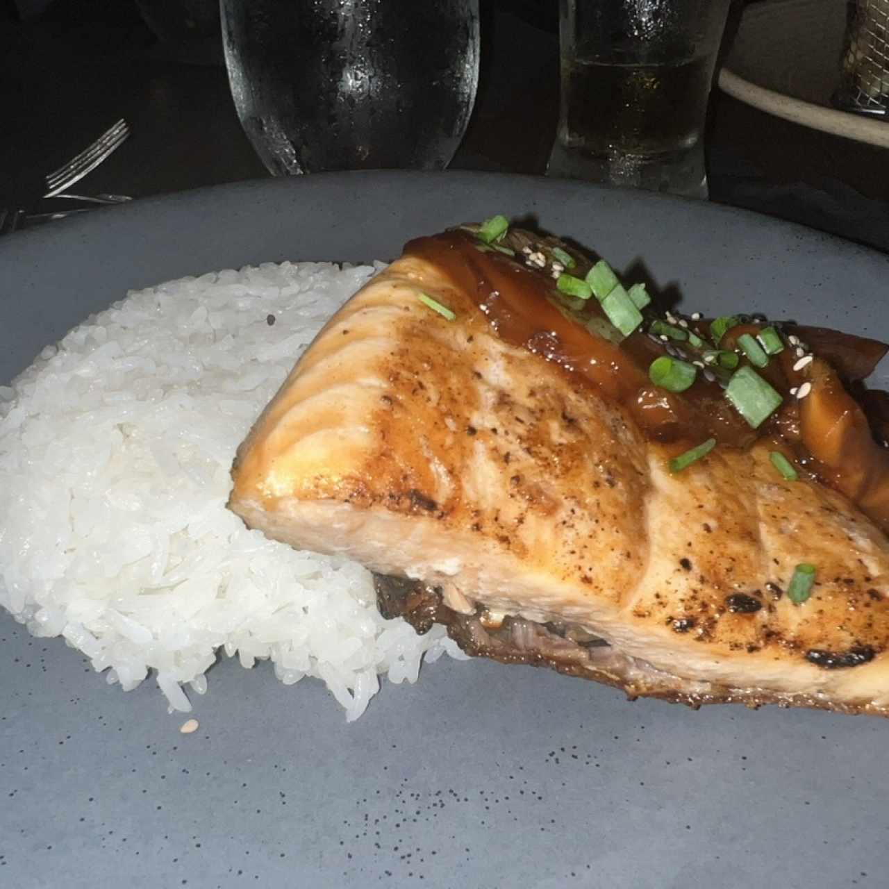 Salmon teriyaki