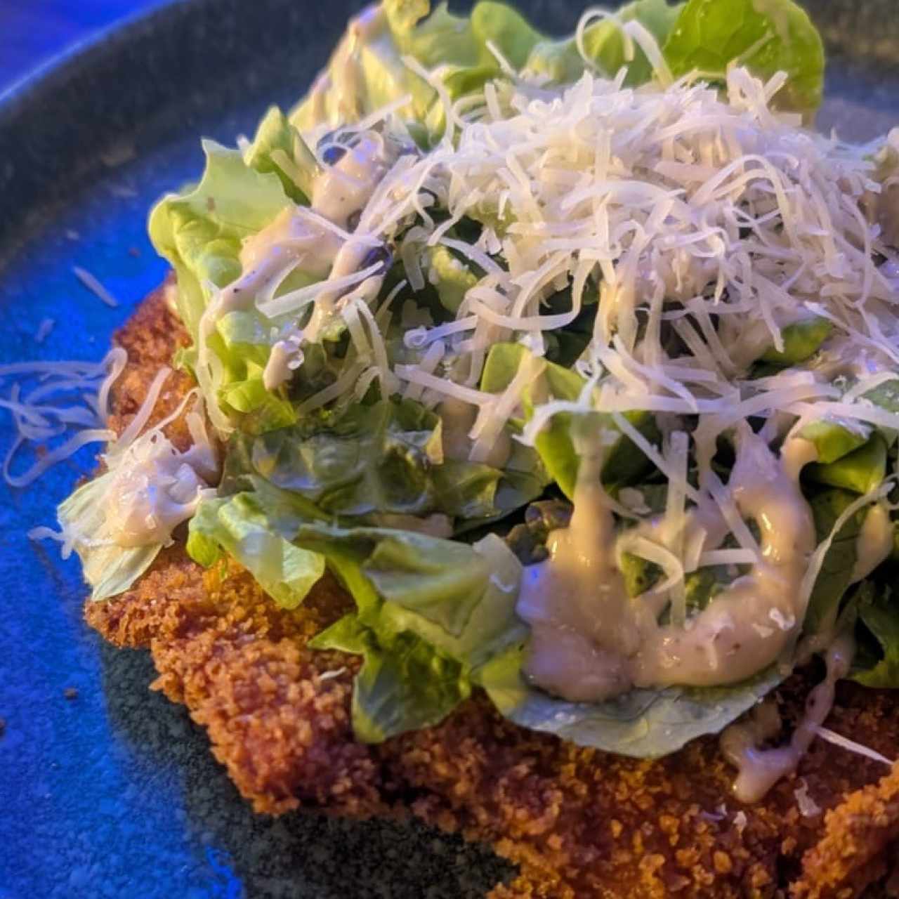 Chicken cesar milanese