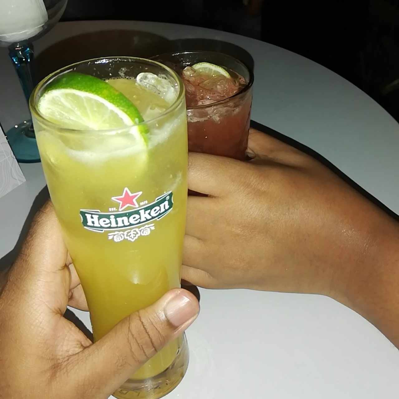 Limonada de maracuya y mojito de fresa