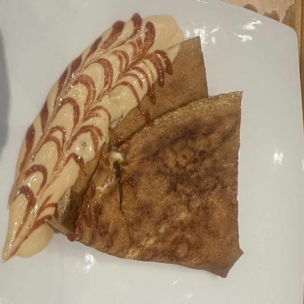 Crepe queso y guayaba