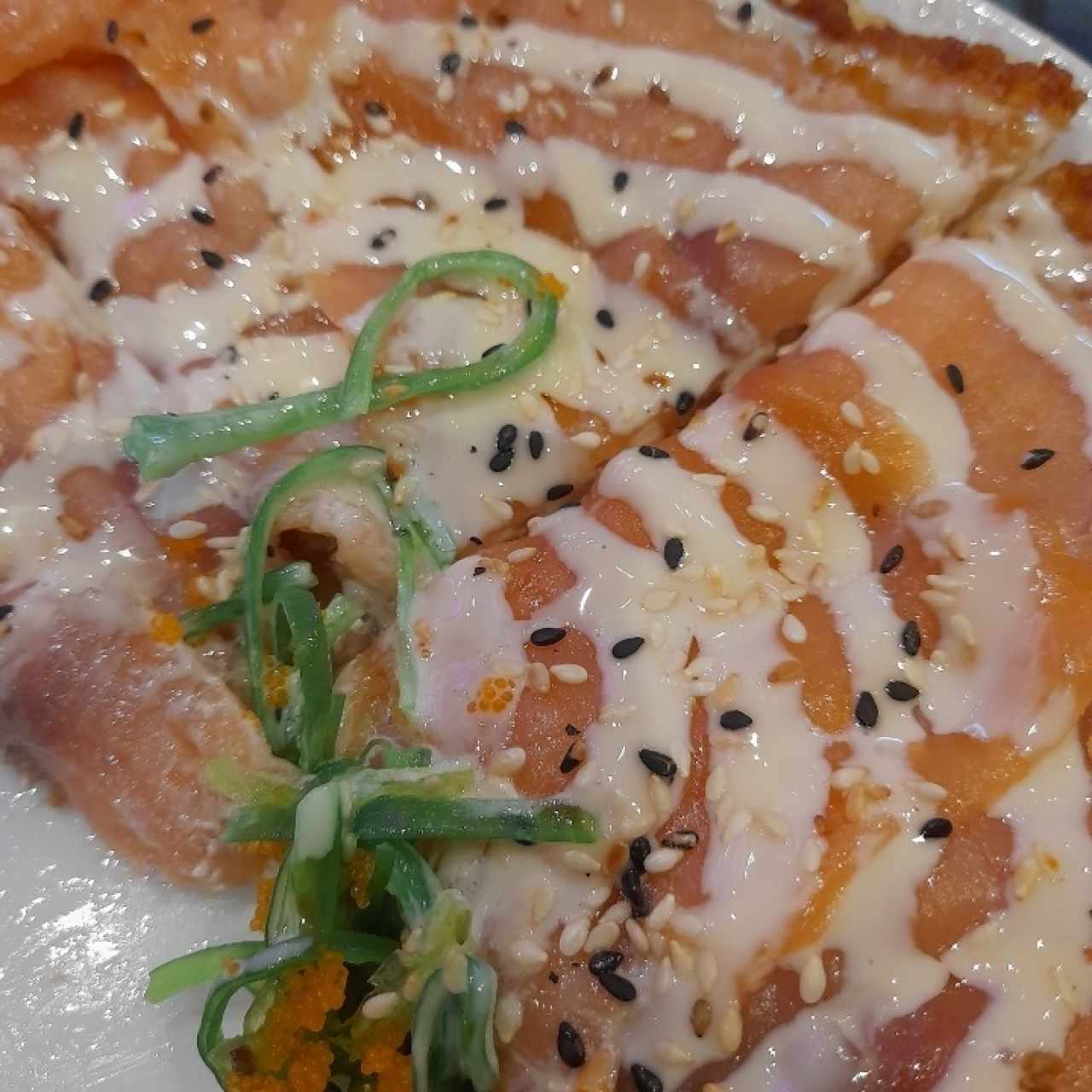 sushipizza de salmón