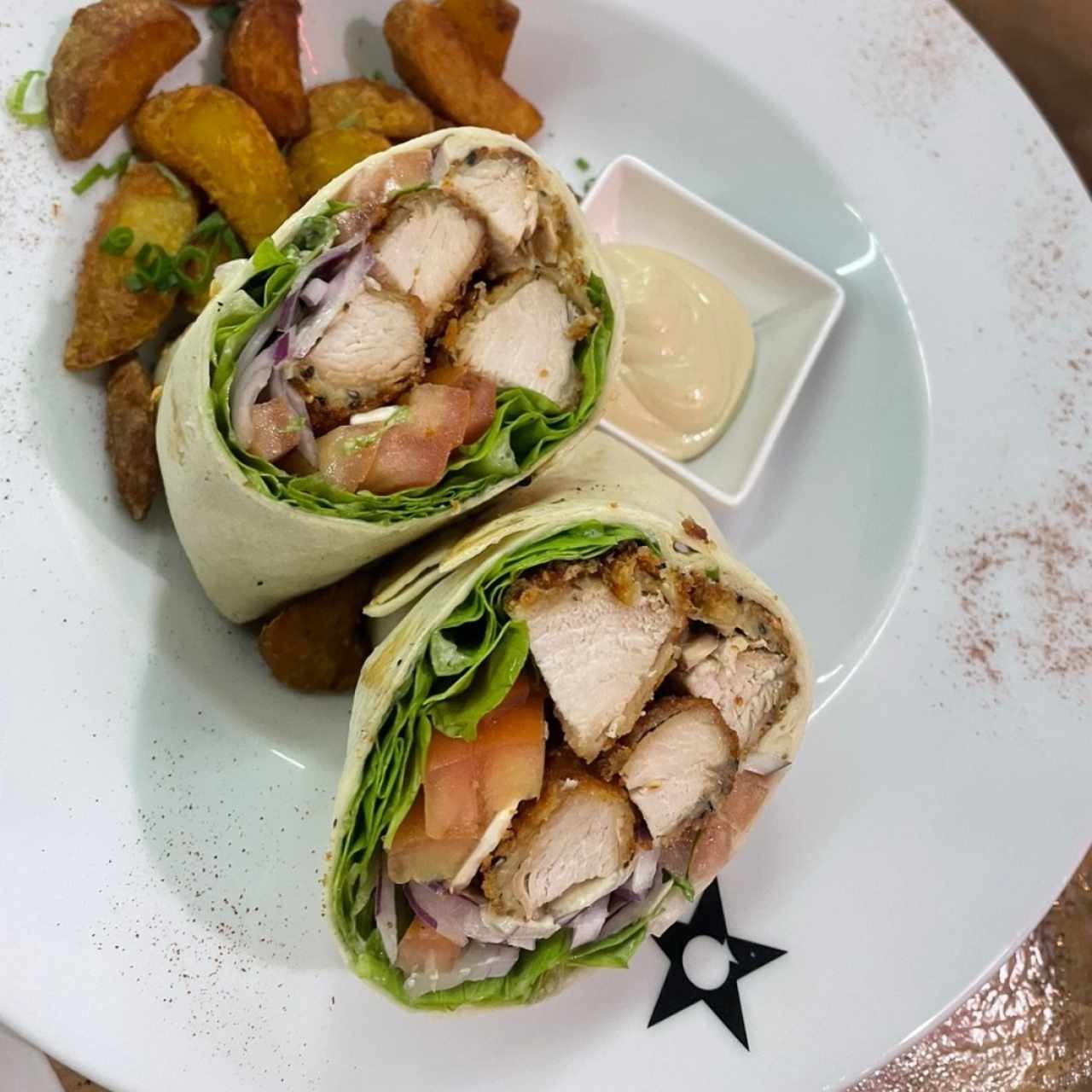 Wrap de pollo Thai