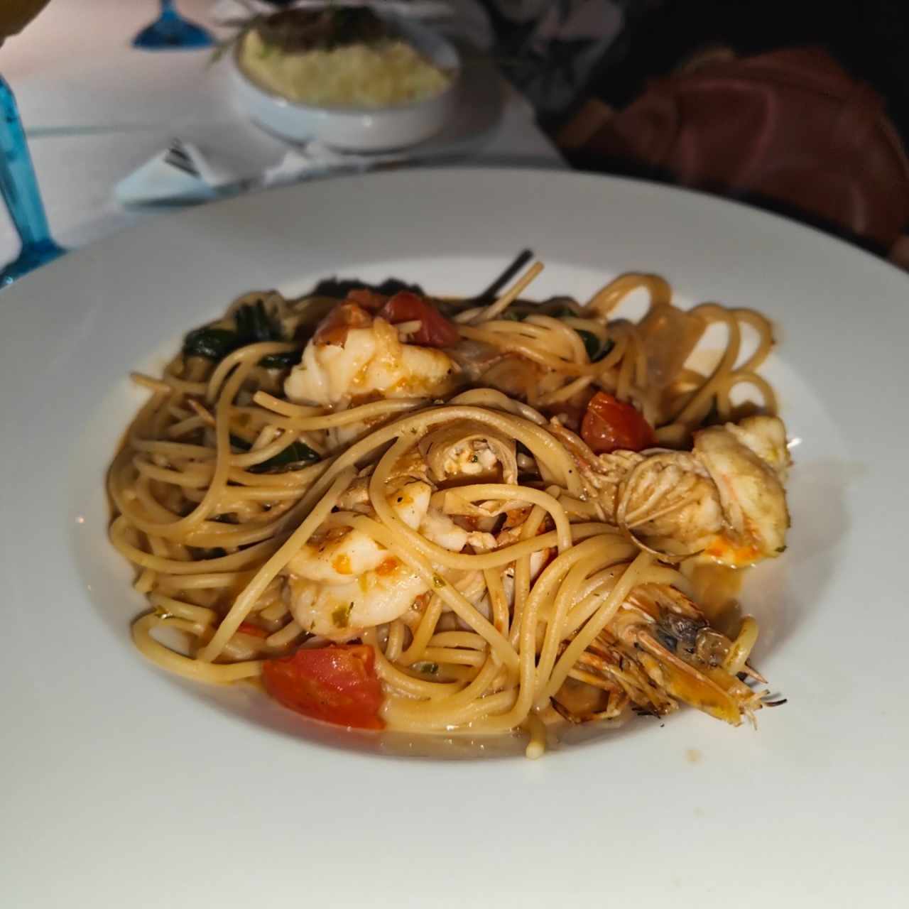 Pastas - Spaghetti con langostinos