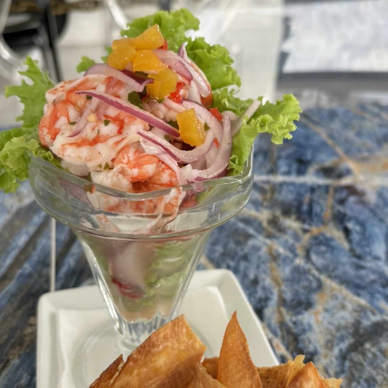 Entradas - Ceviche de camarones