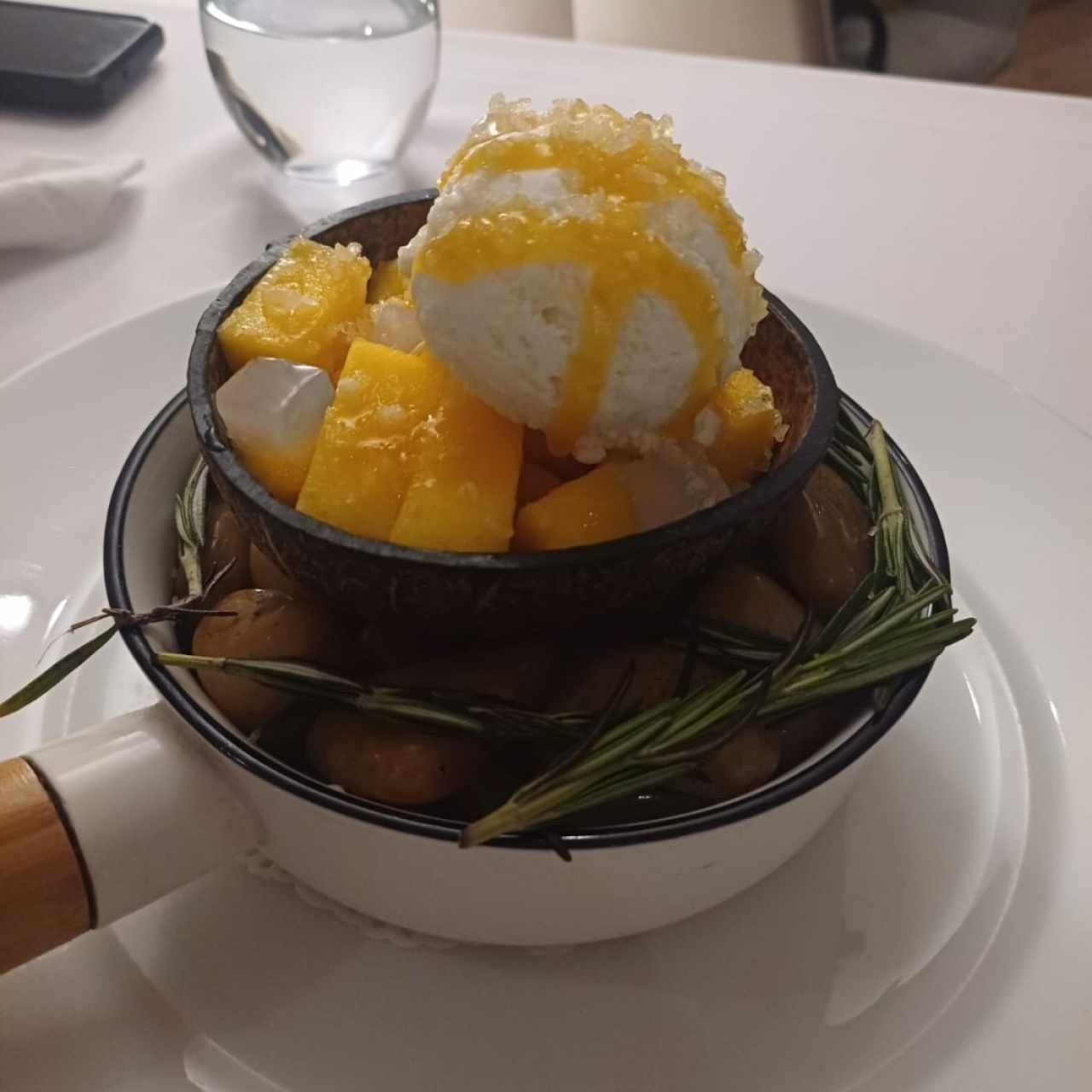 postre de mango y maracuya