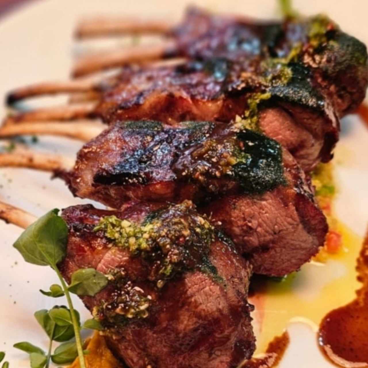 lamb rack a la brasa 