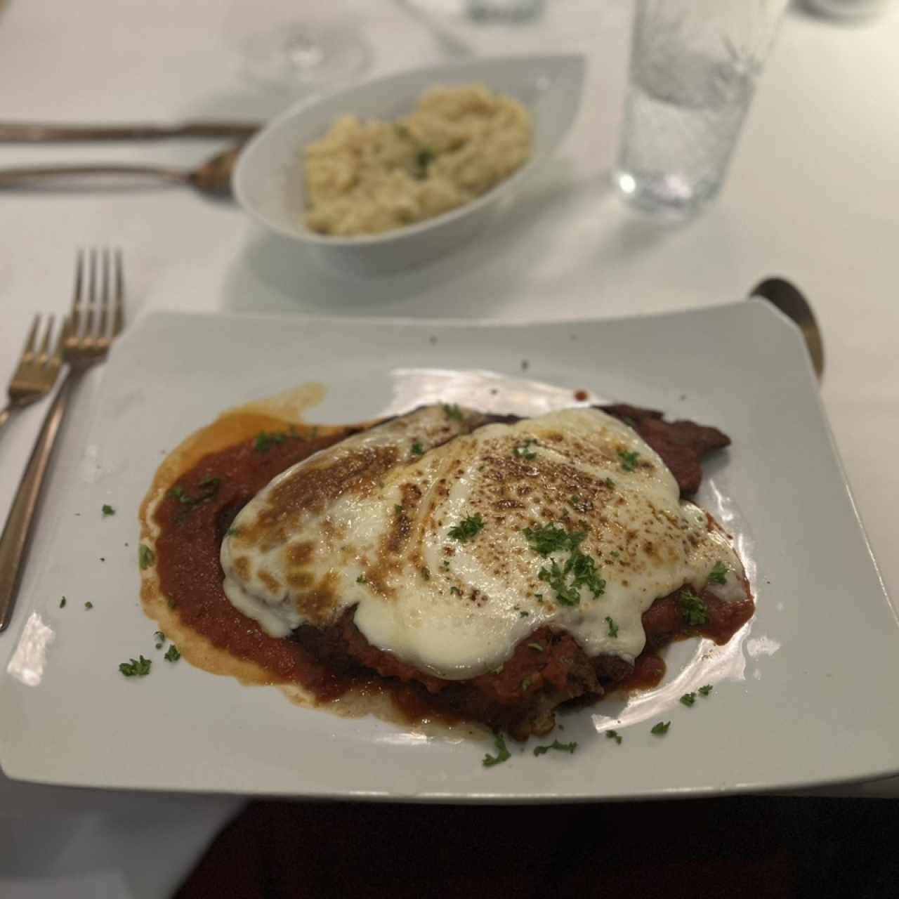 Parmigiana de Pollo o Carne