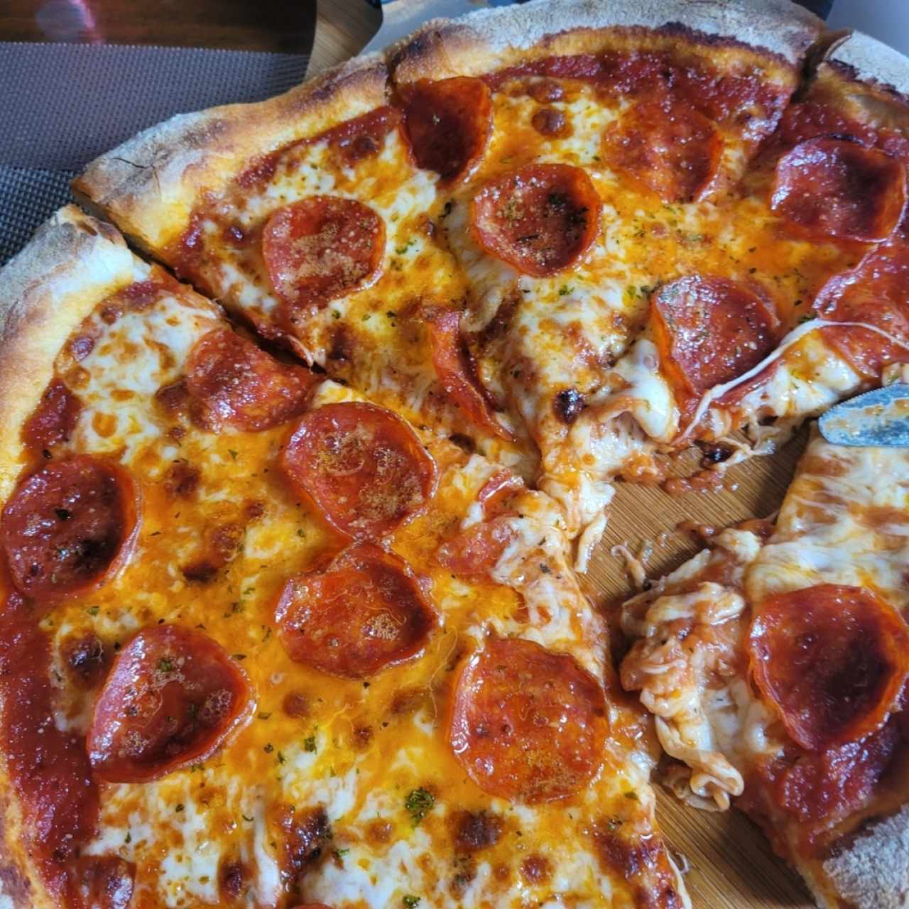 pizza de pepporoni
