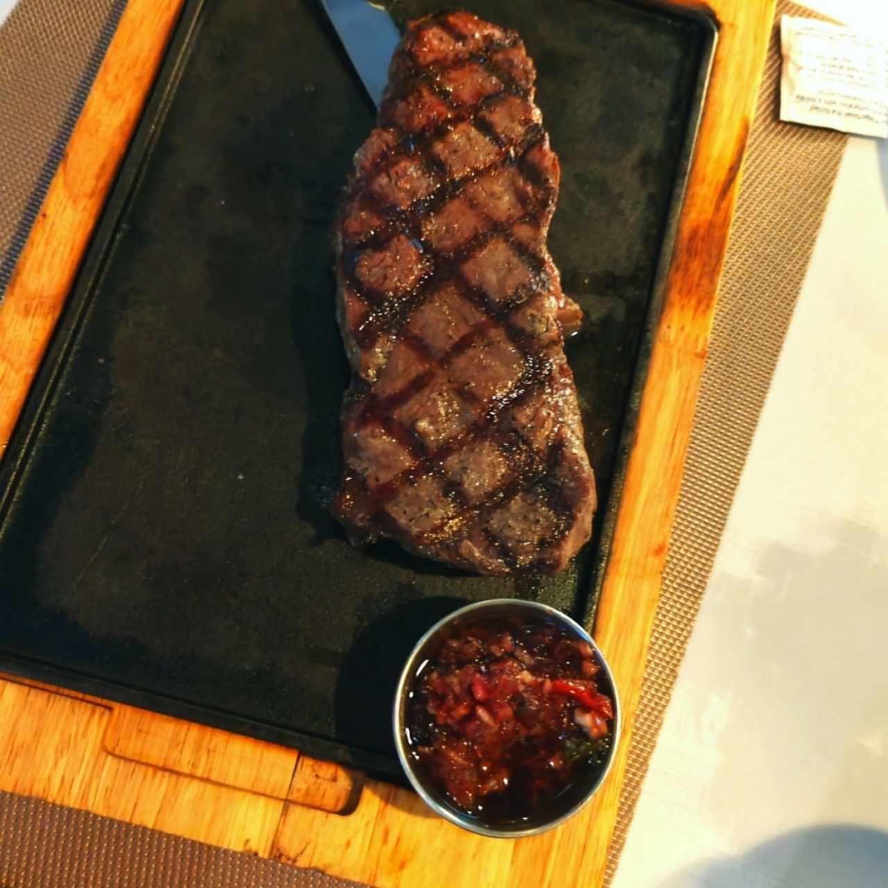 Menú Grill - New York 12oz