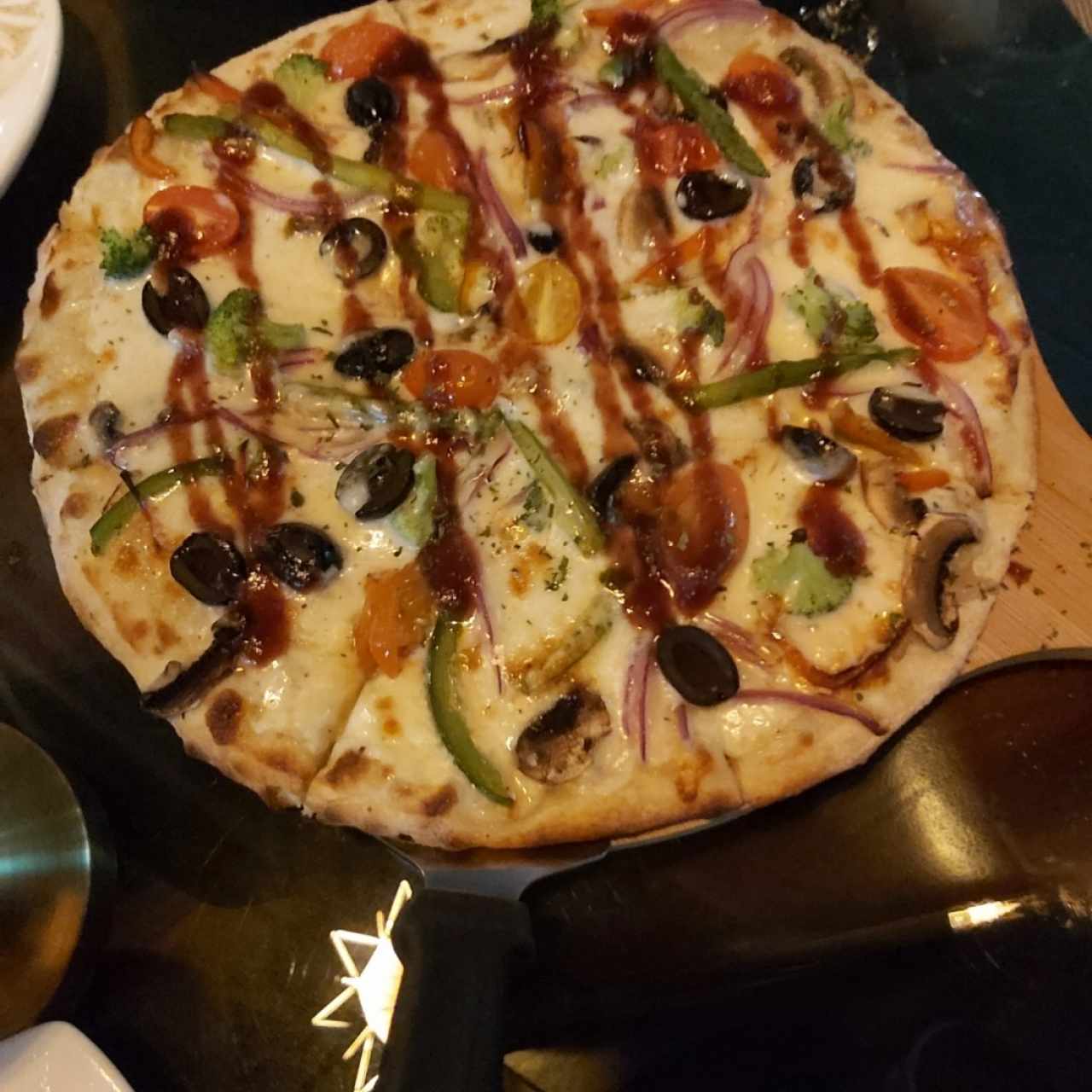 Menú Vegetariano - Pizza de Vegetales