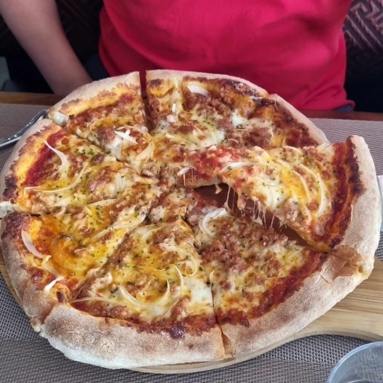 Sausage and Onion pizza