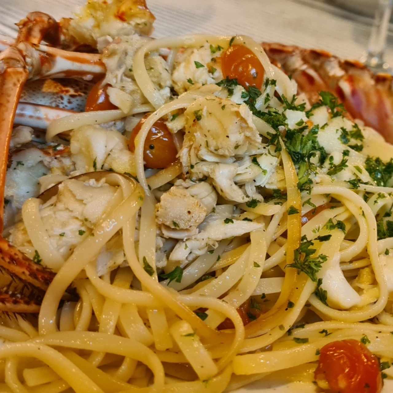 linguini de langosta