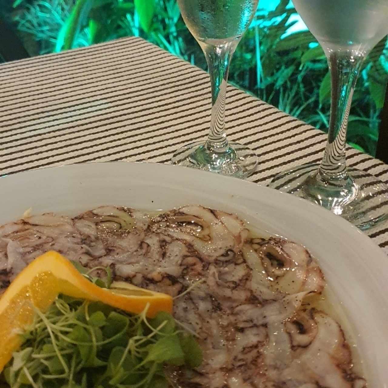 carpaccio de pulpo