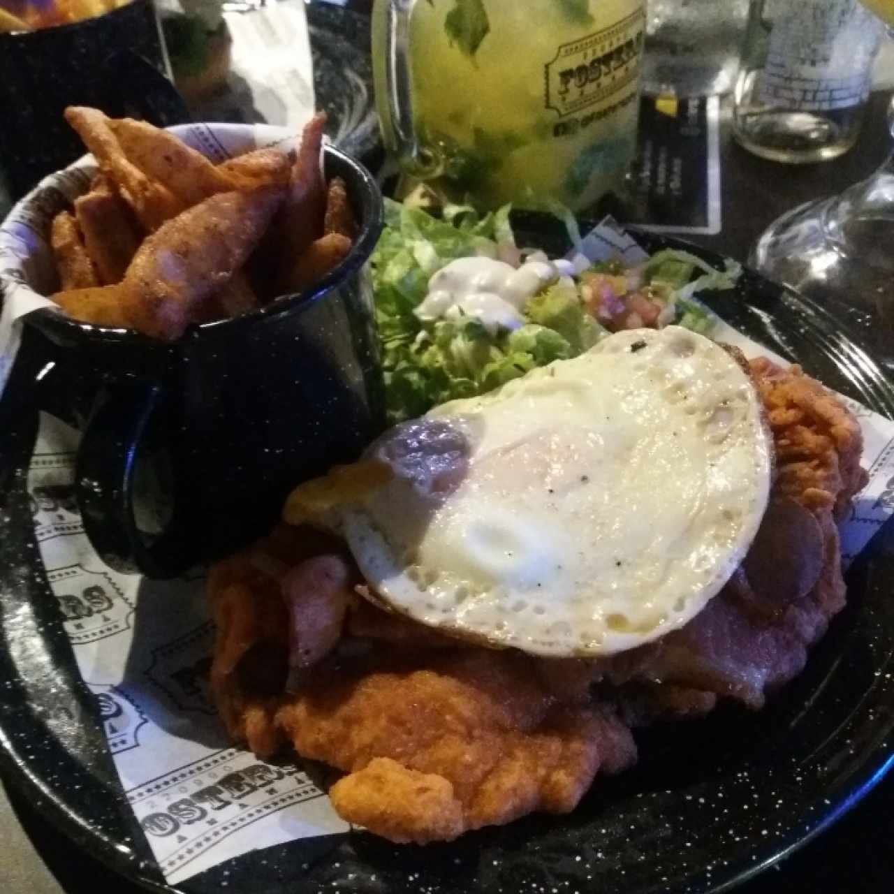 milanesa de carne a la caballo