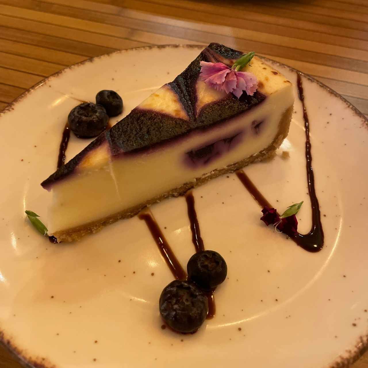 Cheesecake de blueberry