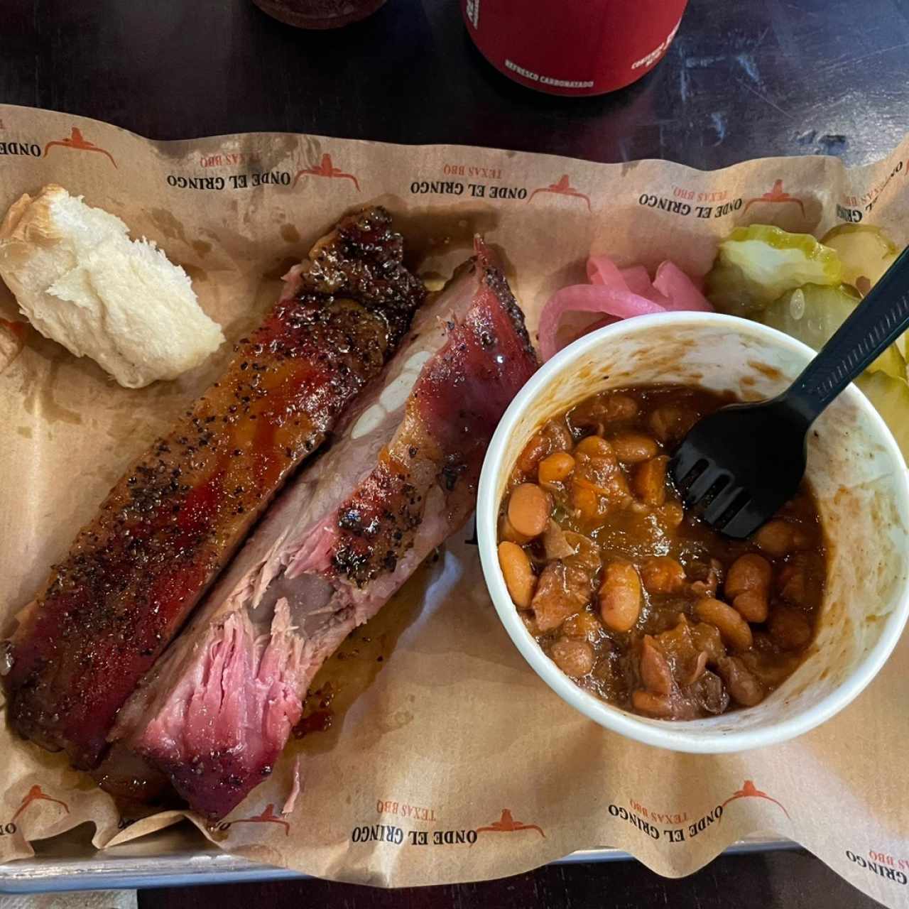 Ribs and beans 