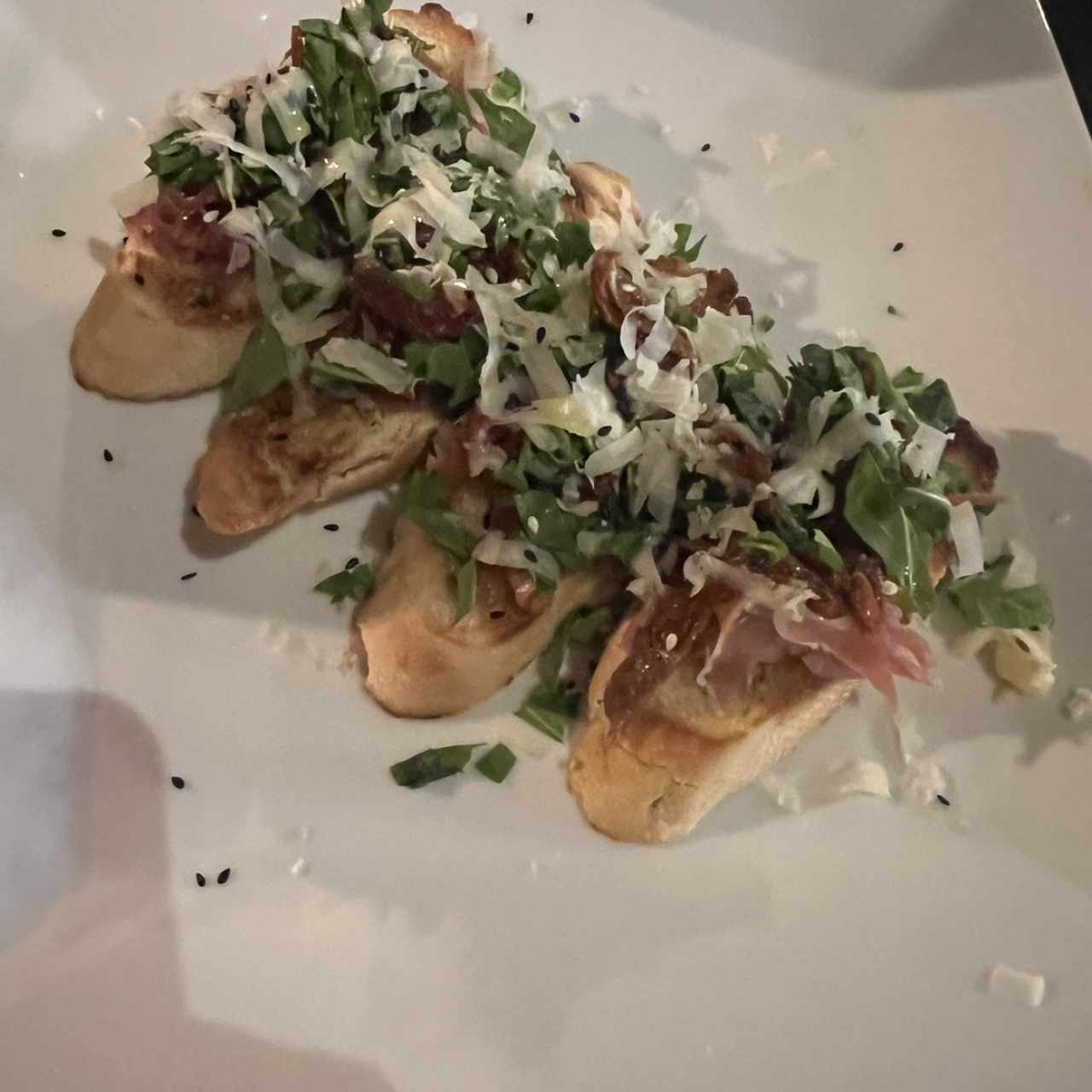 Entradas - Bruschetta de Ibérico