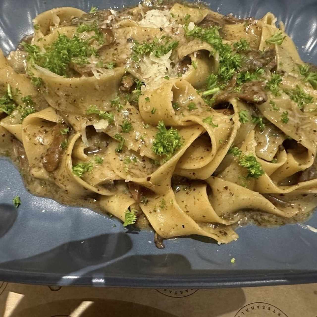 Pappardelle al funghi porcini