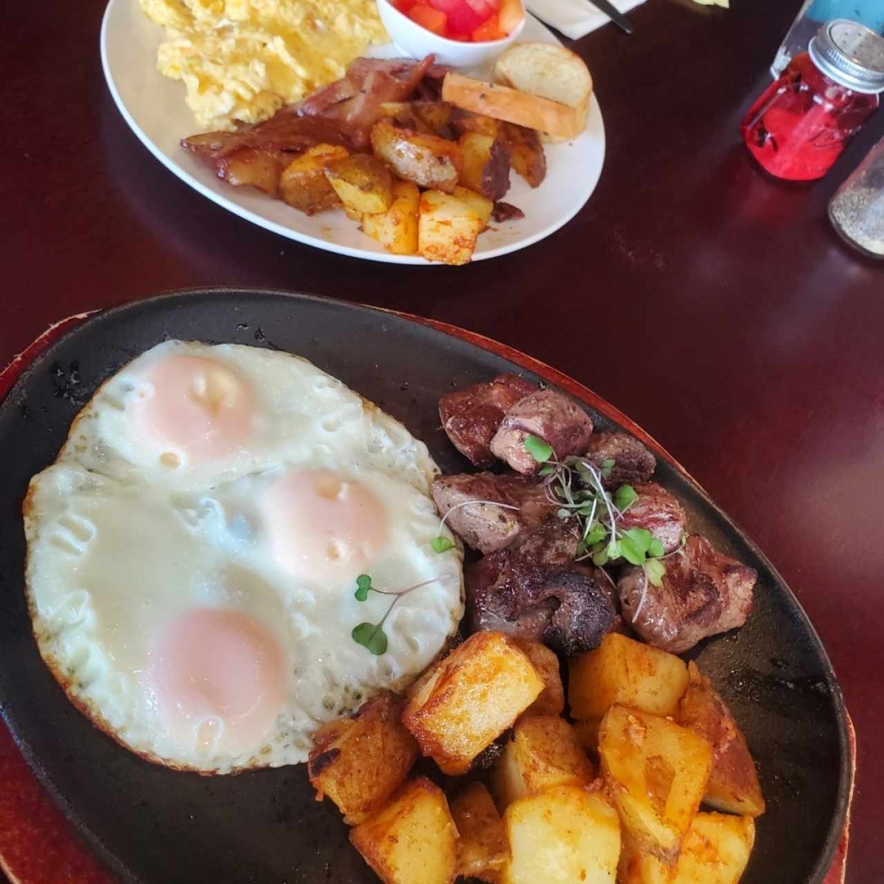 Steak and Eggs, and the Americano platter