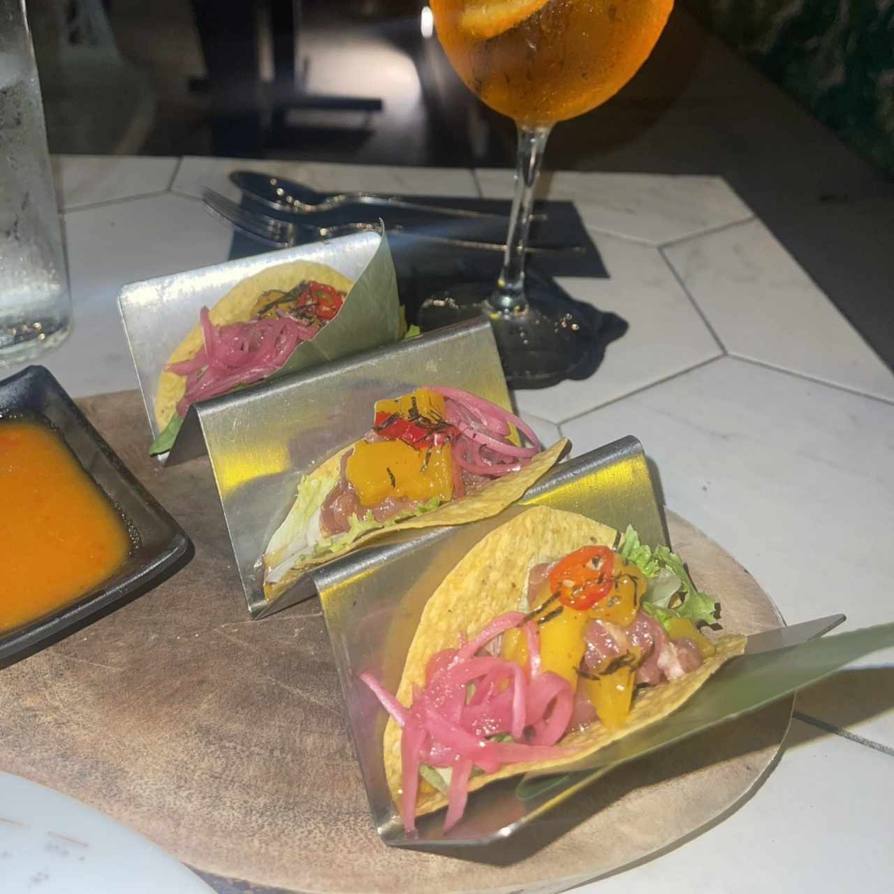 Taco de atun 