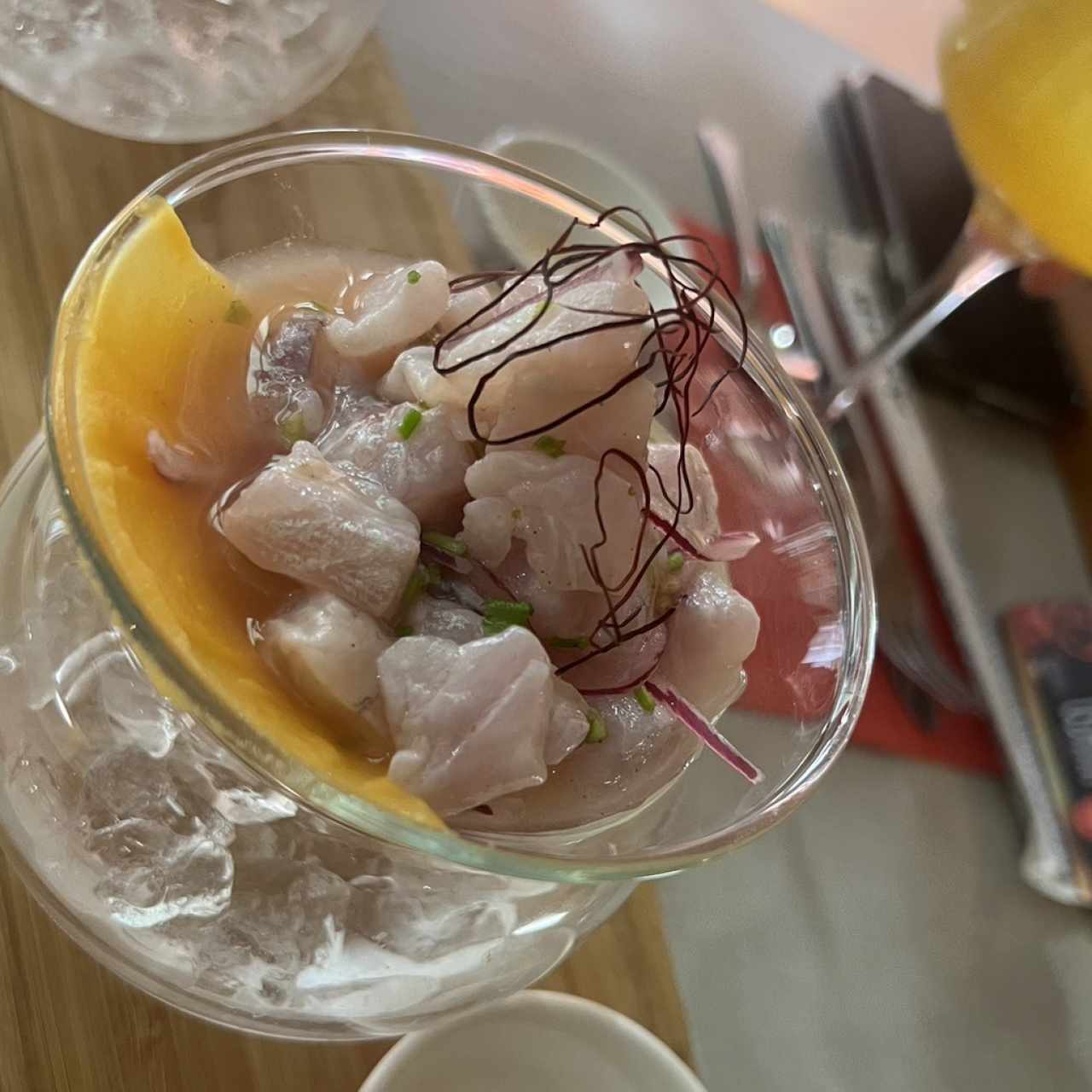 Ceviche de róbalo 