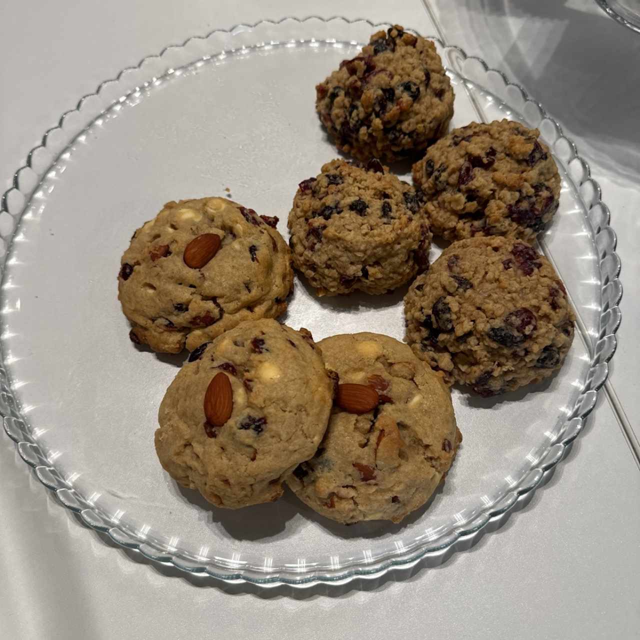 Galletas con cranberrie y galletas de pasas con avena y cranberries