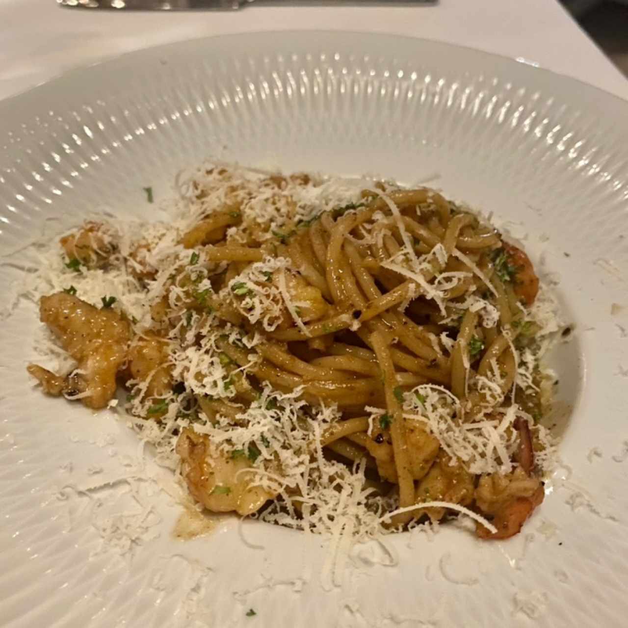 Spaghetti Al Gambero Truffato