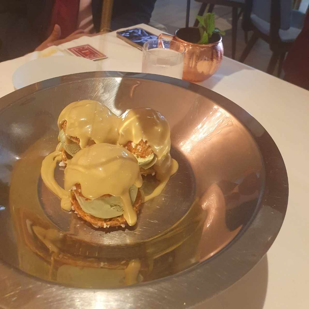 helado de pistaccio