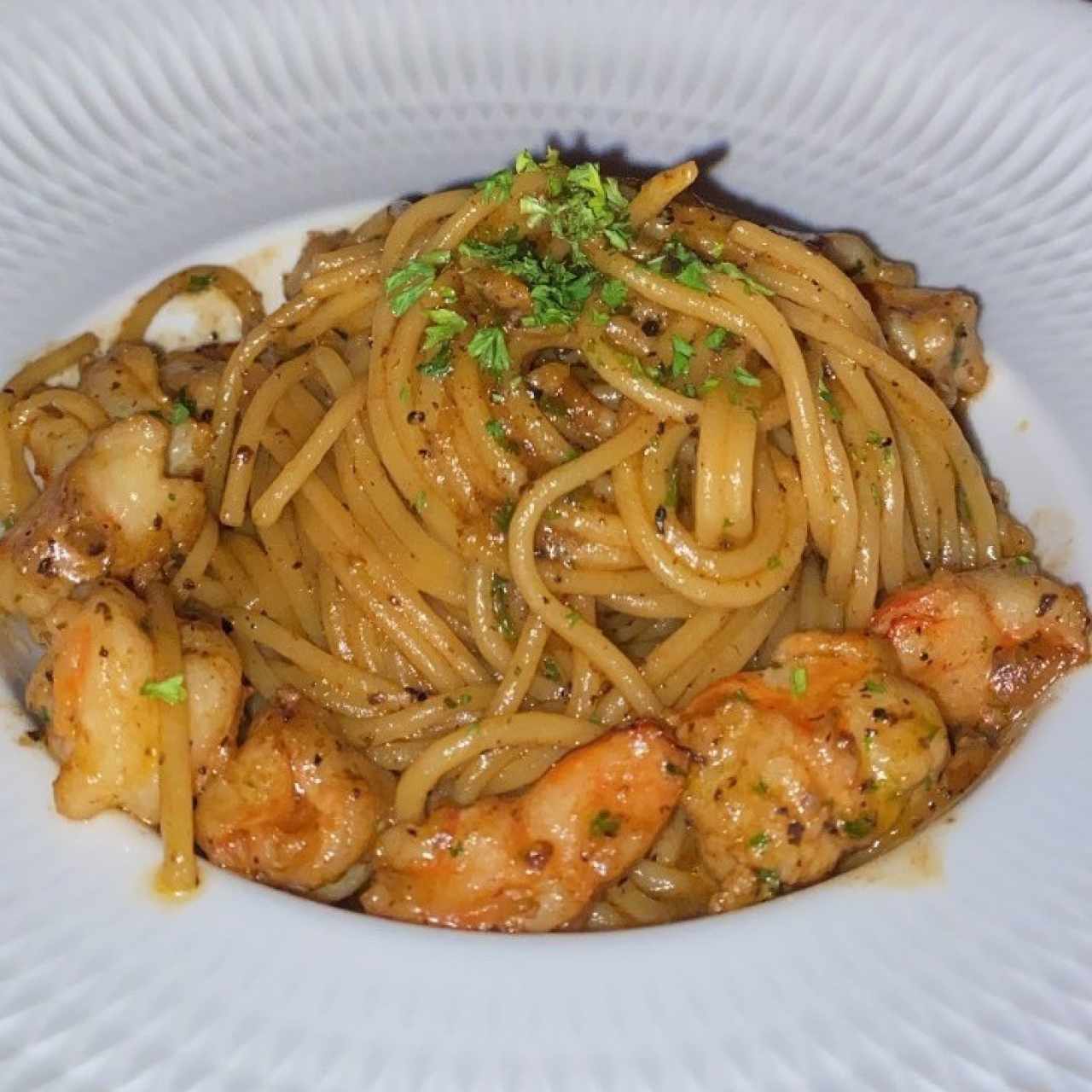 Spaghetti Al Gambero Truffato