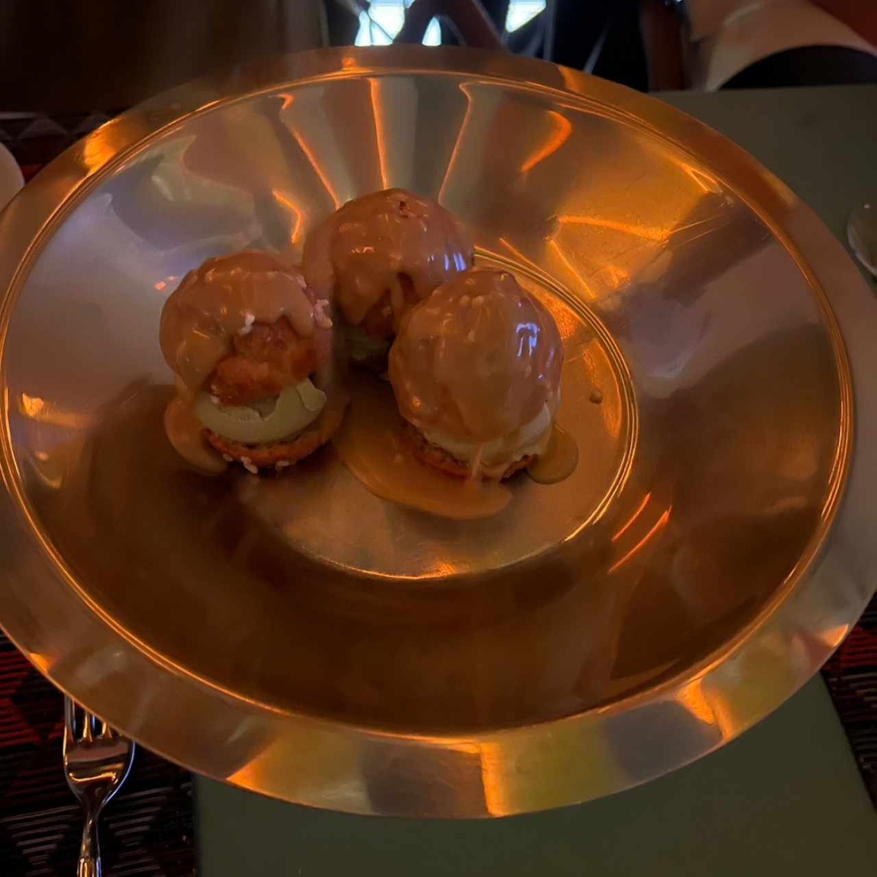 Profiteroles de pistacchio