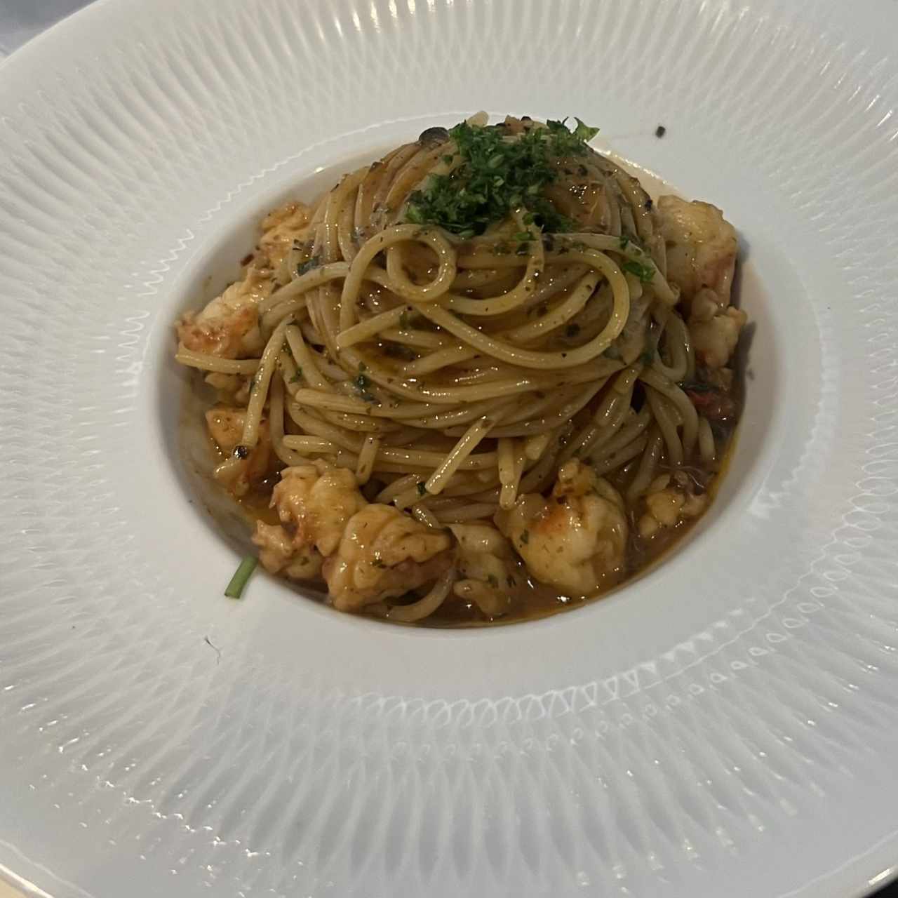 Spaghetti Al Gambero Truffato