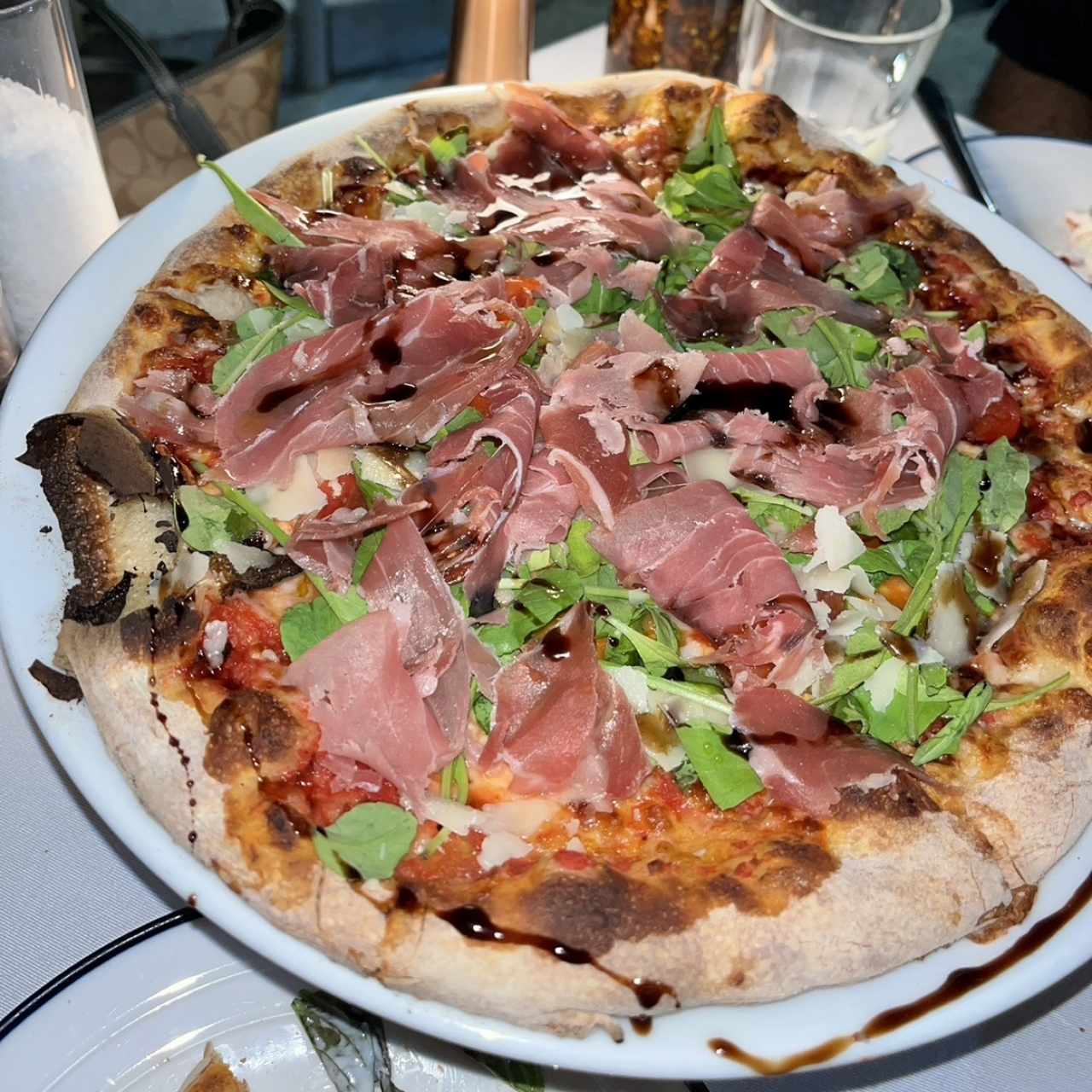 Pizza Rucula y Balsámico 